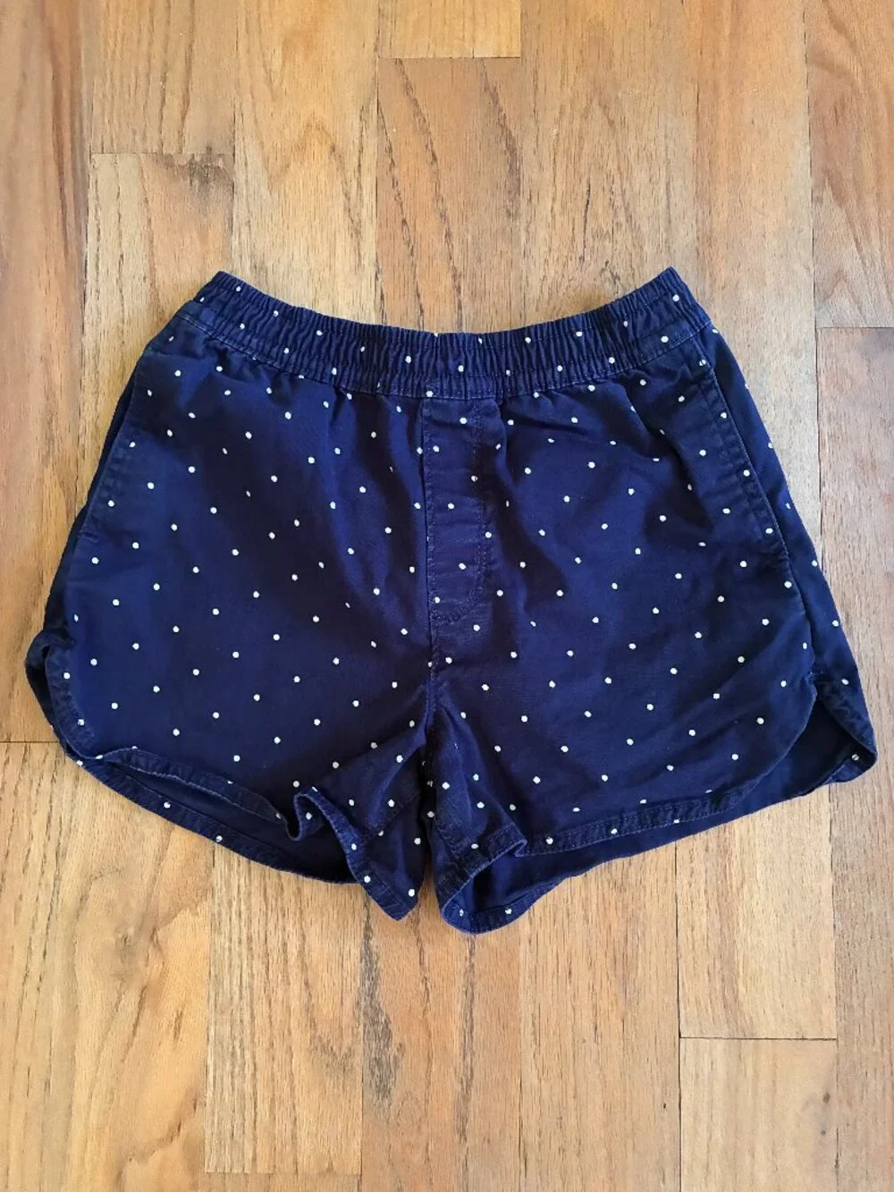 Gap Kids Girls Navy Polka Dot Dolphin Shorts Medium 8